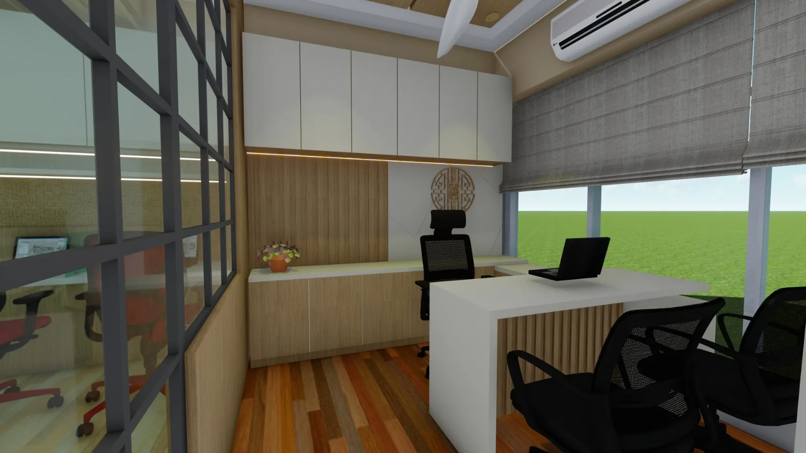Aavartak Commercial Interior - Corporate Boardroom & AV Integration