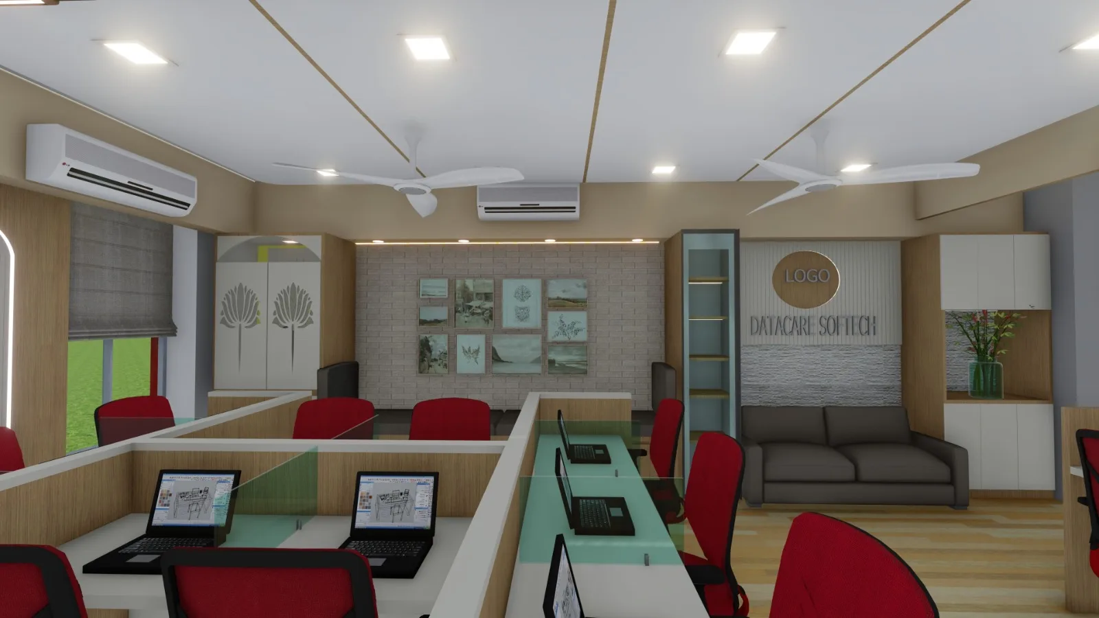 Aavartak Commercial Interior - Conference Room Acoustic Wall Panel
