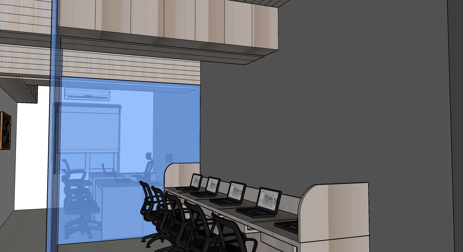 Aavartak Commercial Interior - Glass Partitioned Cabin Suite